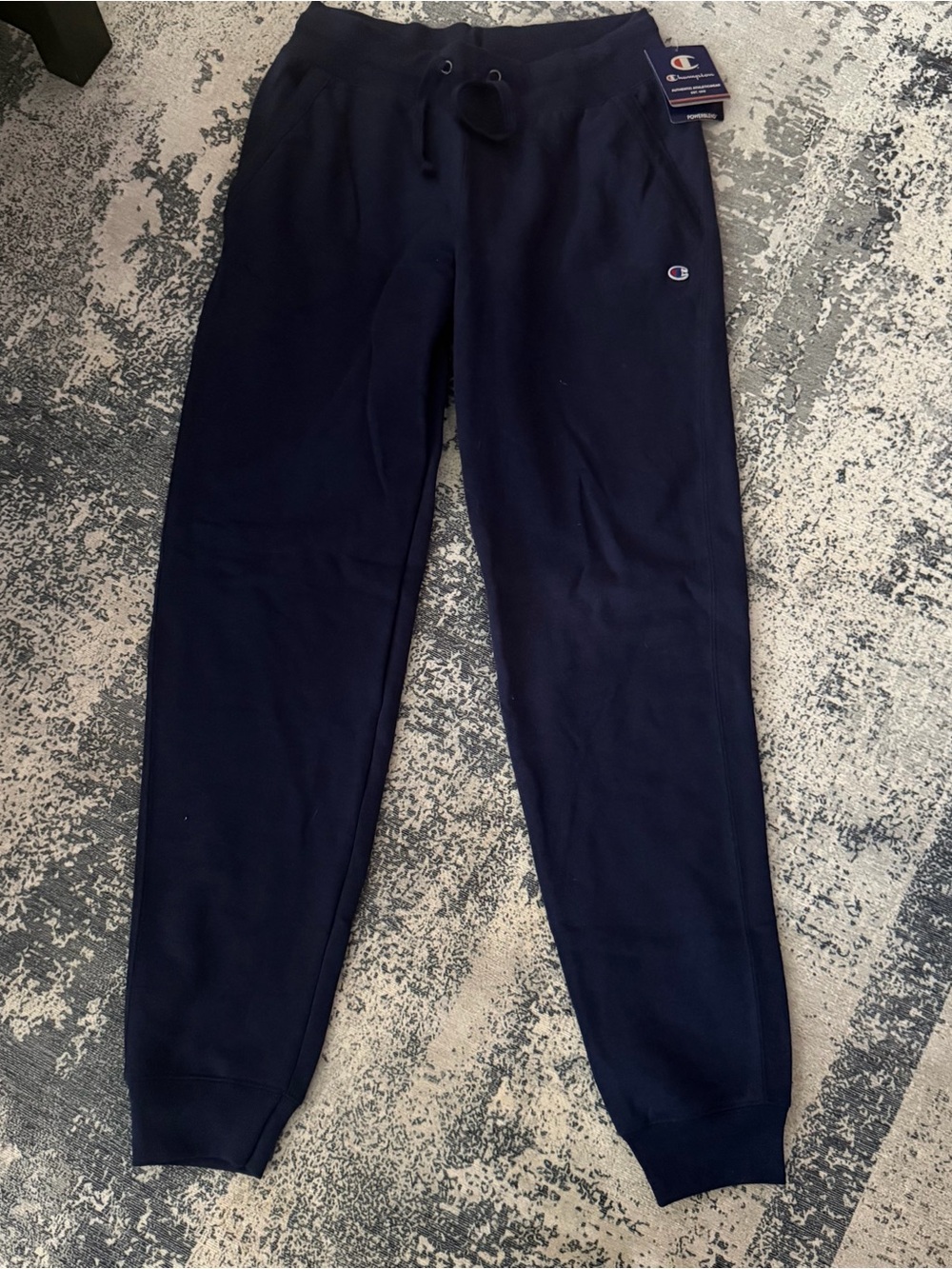 Champion Women's Navy Track Joggers with Small Logo